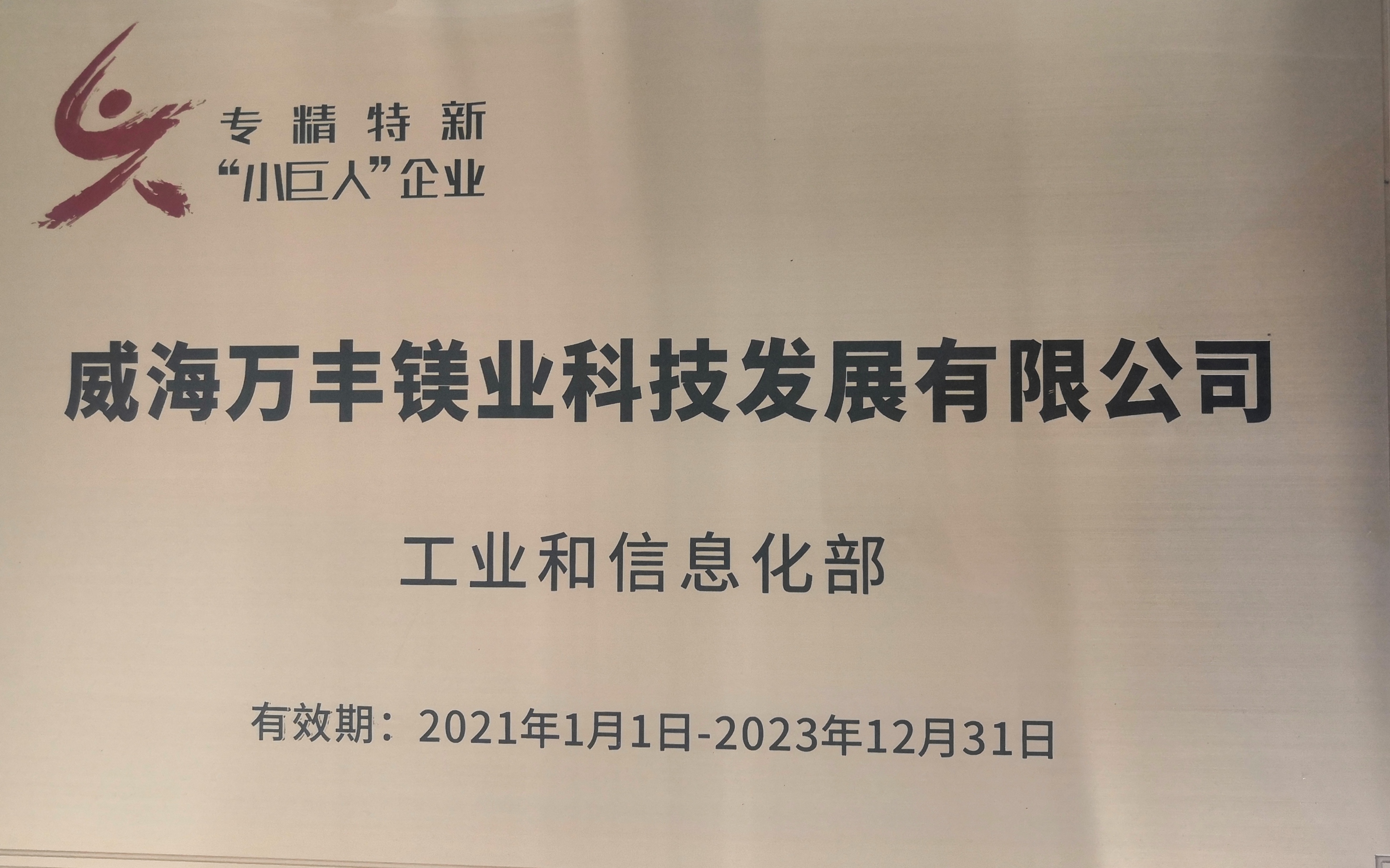 凯发k8奥威两家子公司荣获2021年度“专精特新”企业